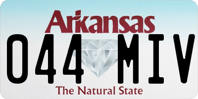 AR license plate 044MIV