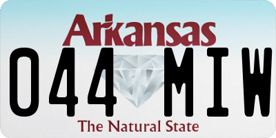 AR license plate 044MIW