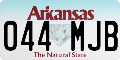AR license plate 044MJB