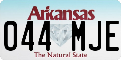 AR license plate 044MJE