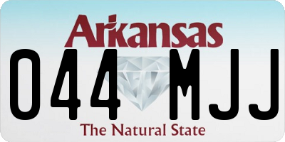 AR license plate 044MJJ