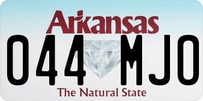 AR license plate 044MJO