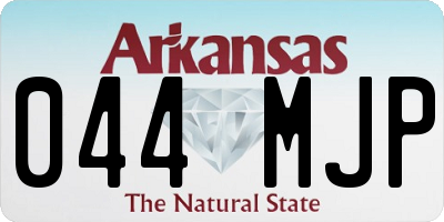 AR license plate 044MJP