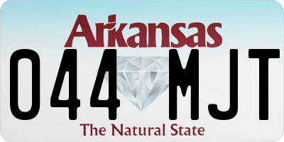 AR license plate 044MJT
