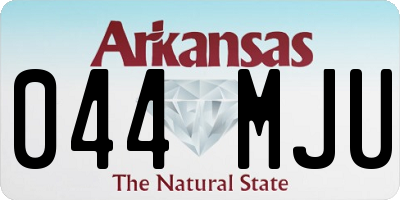 AR license plate 044MJU