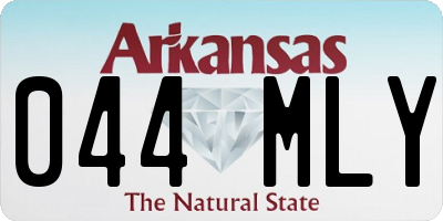 AR license plate 044MLY