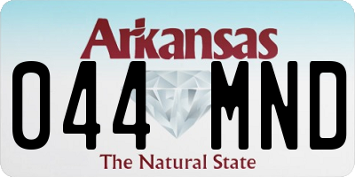 AR license plate 044MND