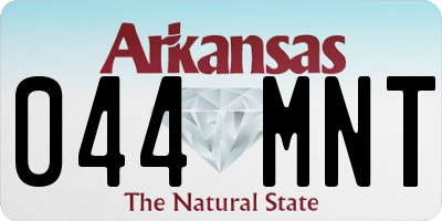 AR license plate 044MNT