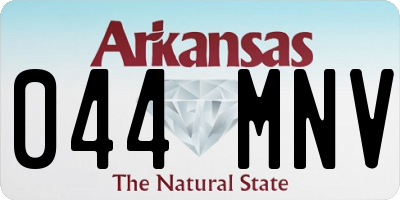 AR license plate 044MNV