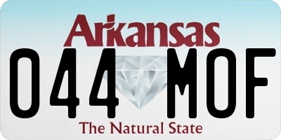 AR license plate 044MOF