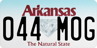 AR license plate 044MOG