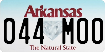 AR license plate 044MOO