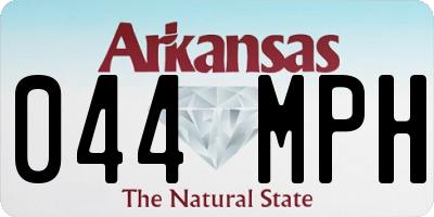 AR license plate 044MPH