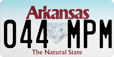 AR license plate 044MPM
