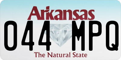 AR license plate 044MPQ