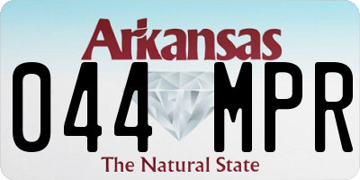 AR license plate 044MPR