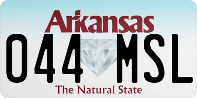 AR license plate 044MSL