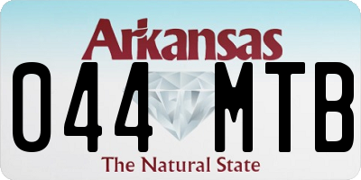 AR license plate 044MTB