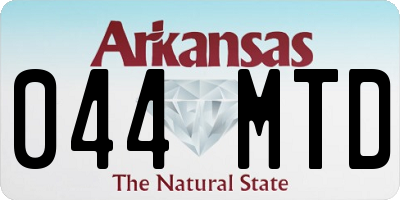 AR license plate 044MTD
