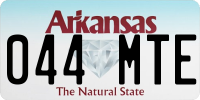 AR license plate 044MTE