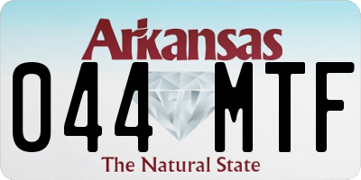 AR license plate 044MTF