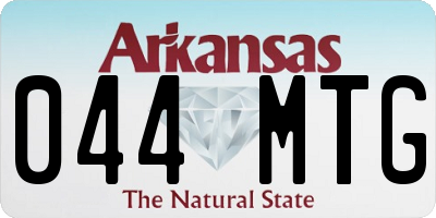 AR license plate 044MTG