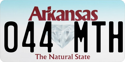 AR license plate 044MTH
