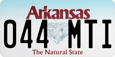 AR license plate 044MTI