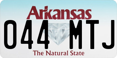AR license plate 044MTJ