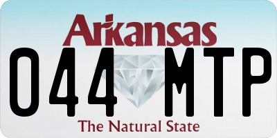 AR license plate 044MTP