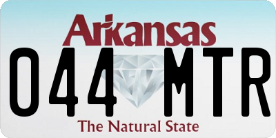 AR license plate 044MTR