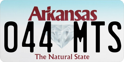 AR license plate 044MTS