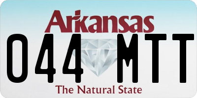 AR license plate 044MTT
