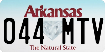AR license plate 044MTV