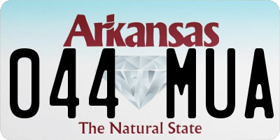 AR license plate 044MUA