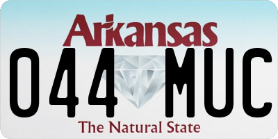 AR license plate 044MUC