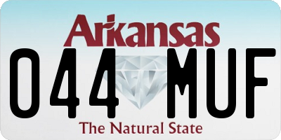 AR license plate 044MUF