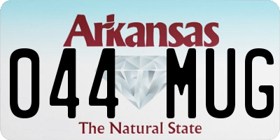 AR license plate 044MUG