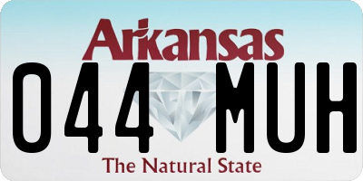 AR license plate 044MUH