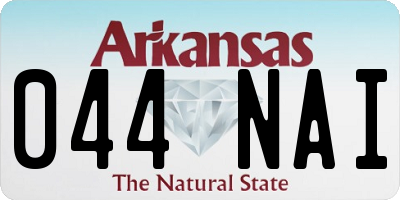 AR license plate 044NAI