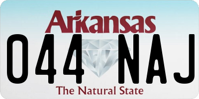 AR license plate 044NAJ