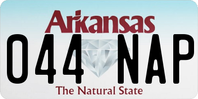 AR license plate 044NAP