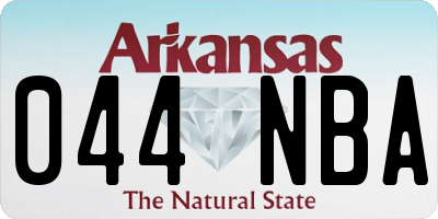 AR license plate 044NBA