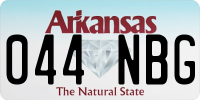 AR license plate 044NBG