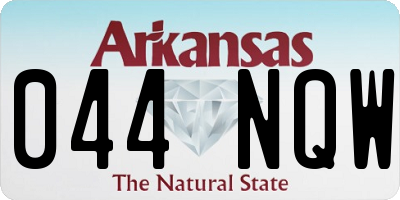 AR license plate 044NQW