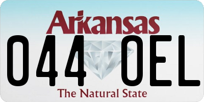 AR license plate 044OEL