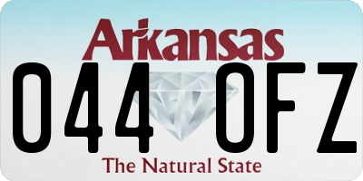 AR license plate 044OFZ