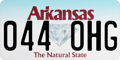 AR license plate 044OHG