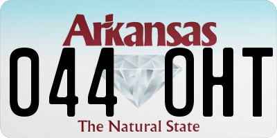 AR license plate 044OHT