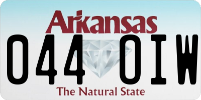 AR license plate 044OIW